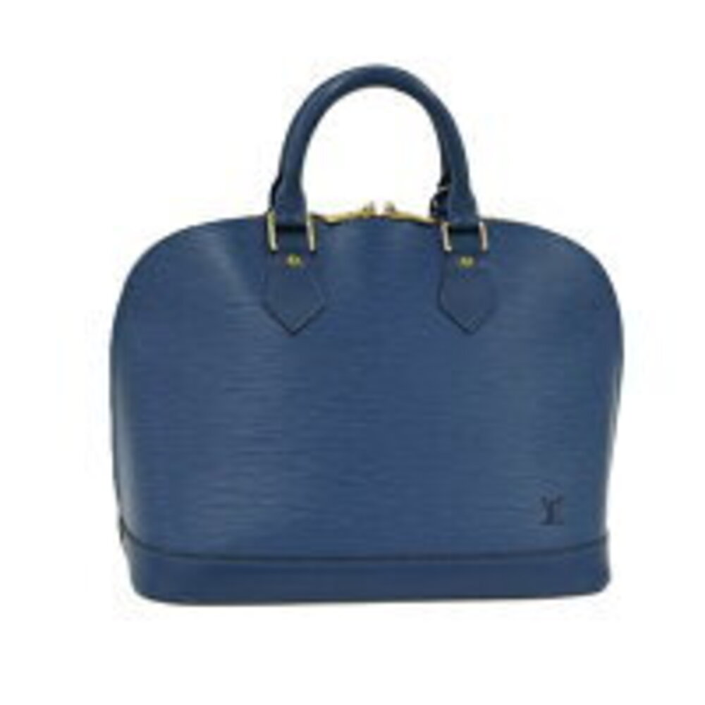 LOUIS VUITTON Alma Handbag Epi Leather Toledo Blue